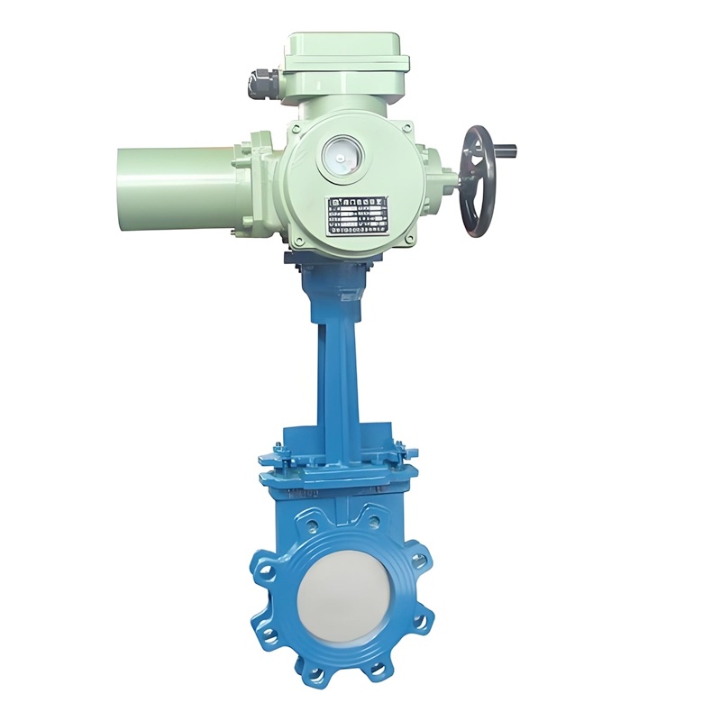 Electric WCB SS304 Knife Gate Valve Gear PN16