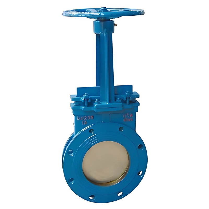 Electric WCB SS304 Knife Gate Valve Gear PN16