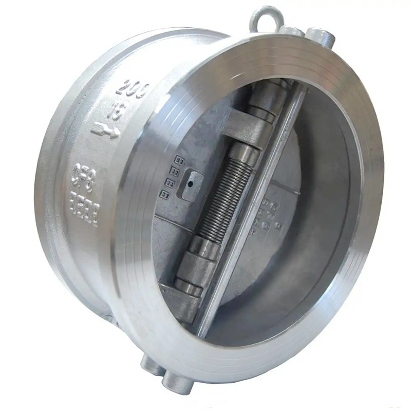 WCB SS304 Double Disc Wafer Check Valve Dual Plate