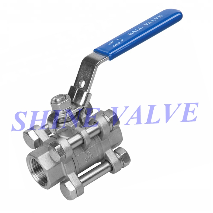 3pc ball valve with lockable handle