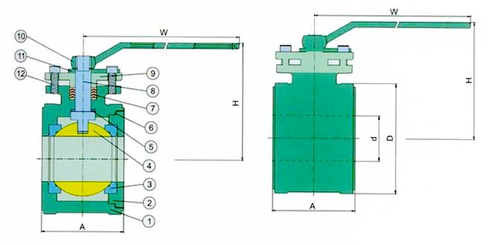 wafer ball valve