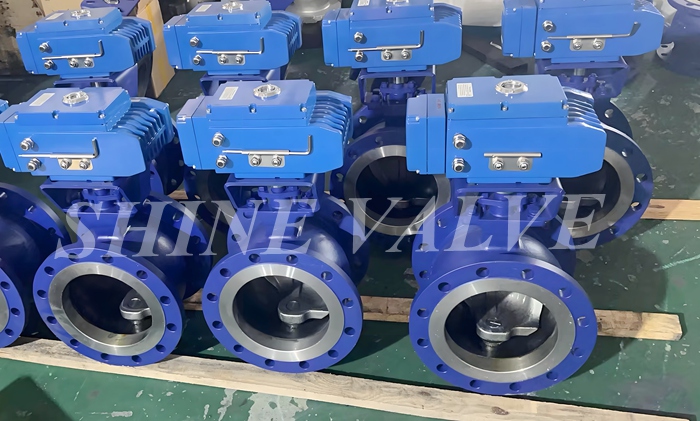 V shape ball valve