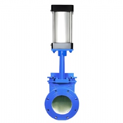 Electric WCB SS304 Knife Gate Valve Gear PN16