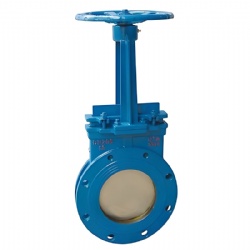Electric WCB SS304 Knife Gate Valve Gear PN16