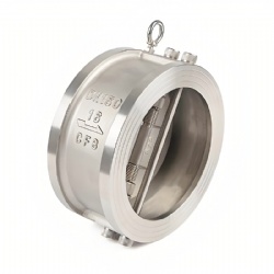 WCB SS304 Double Disc Wafer Check Valve Dual Plate