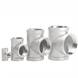 SS304 SS316 Pipe Fittings Tee Elbow Union Nipple